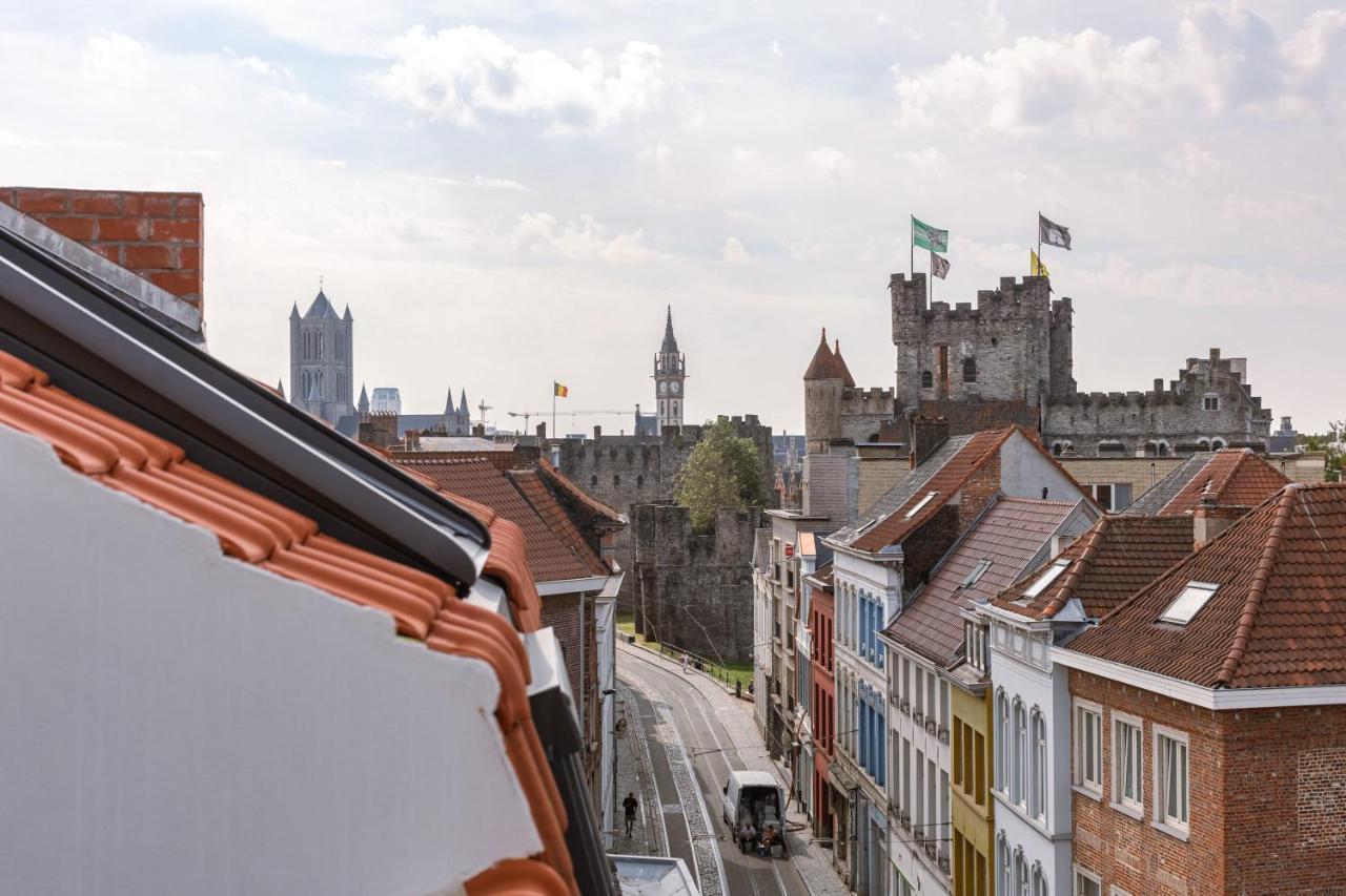 Duplex-Apartment With Terrace On Top Location In Gent Bagian luar foto