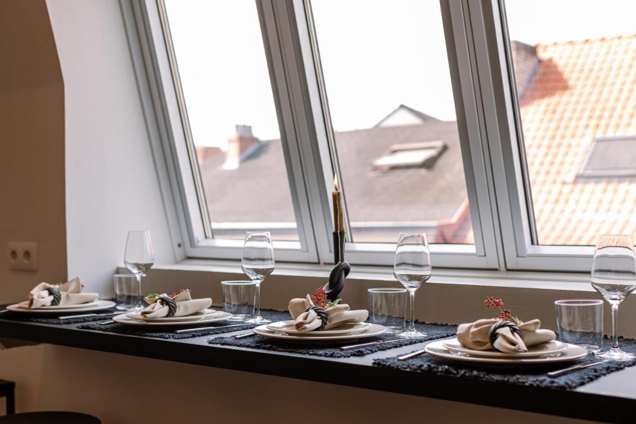 Duplex-Apartment With Terrace On Top Location In Gent Bagian luar foto
