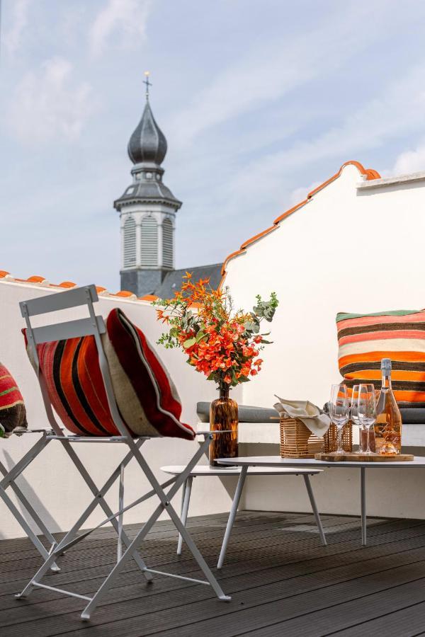 Duplex-Apartment With Terrace On Top Location In Gent Bagian luar foto